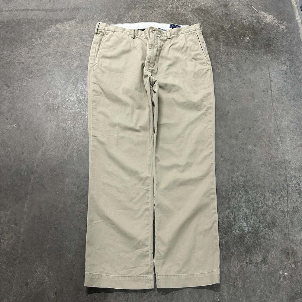 Polo Ralph Lauren Classic Fit The Polo Chino Khaki Beige Pants Men's 38x32